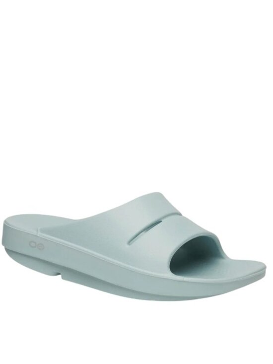 OOFOS Men\'s Pastel Green OOah Recovery Slip-On Casual Slide Sandal Size 8 main image 5